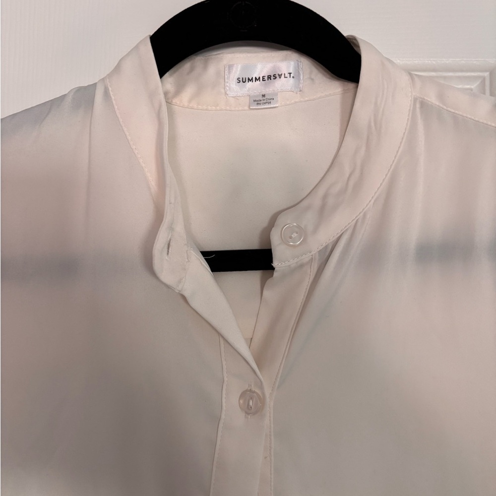 Summersalt Cream Button-Up swim cover up - very flattering ✨ - Picture 4 of 6